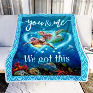Valentine Blanket, Turtle Couple, You And Me…