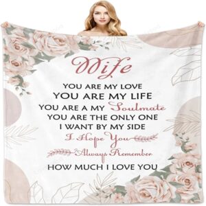 Valentine Blanket, Valentines Day Wife Gifts Blanket…