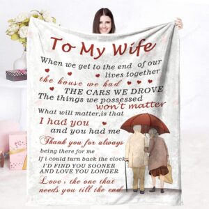 Valentine Blanket, Wife Blanket From Husband, Birthday…