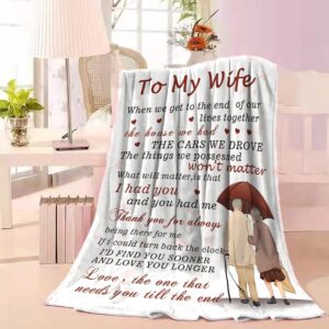 Valentine Blanket Wife Blanket From Husband Birthday Anniversary Valentines Gifts For Wife Her To My Wife Blanket 3 yfkrms.jpg