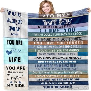 Valentine Blanket, Wife Gift Blanket From Husband,…