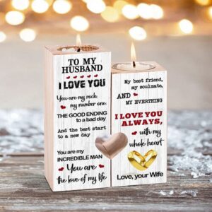 Valentine Candle Holder, Confession Of Love Couple…