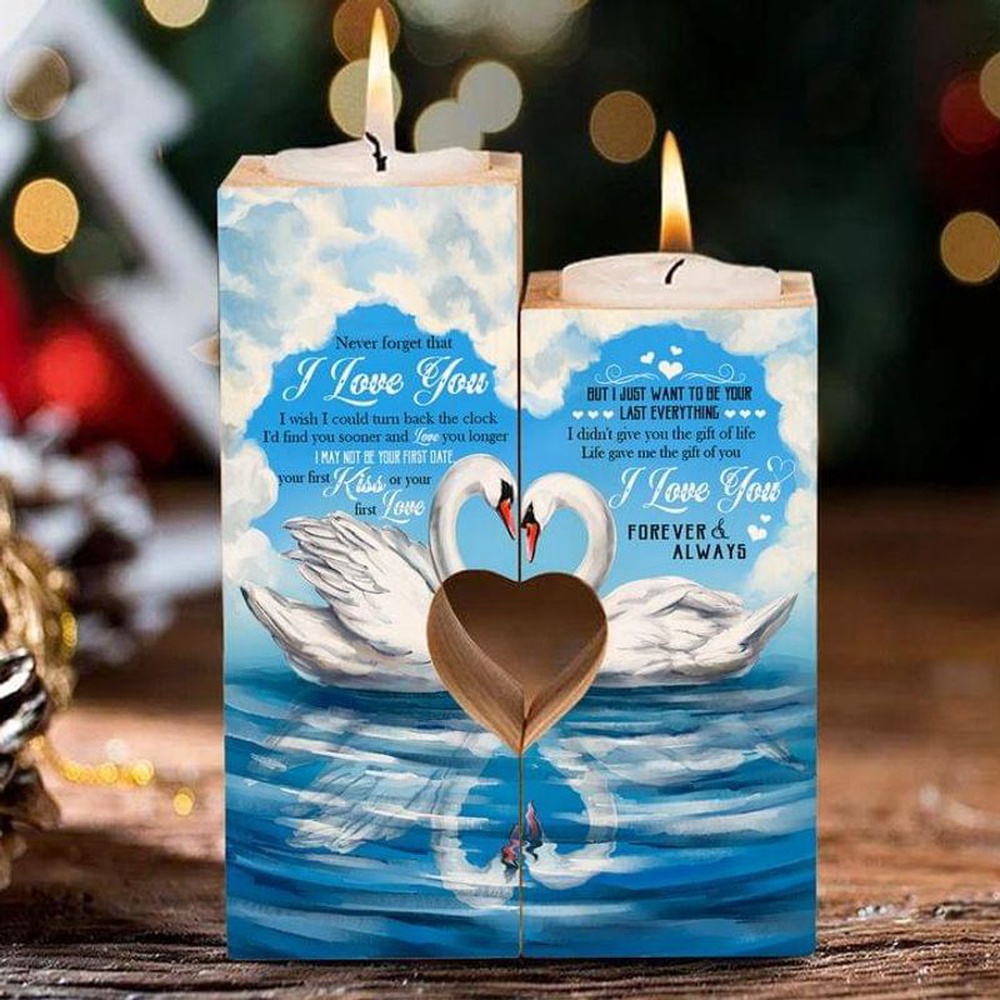 Valentine Candle Holder, Swan Love Life Gave Me The Gift Of You Heart Candle Holder Valentine Home Decor Heart Wooden Candlestick Valentine Candle Holder, Swan Love Life Gave Me The Gift Of You Heart Candle Holder Valentine Home Decor Heart Wooden Candlestick