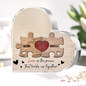 Valentine Keepsakes, Heart Keepsake, Personalized Love Puzzle…