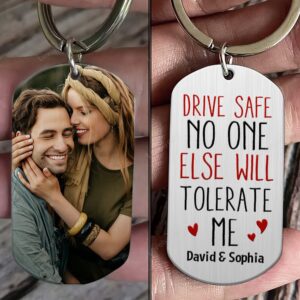 Valentine Keychain, Drive Safe Personalized Custom Photo…