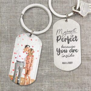 Valentine Keychain My Heart Is Perfect Because Your Are Inside Couple Keychain Gift For Girlfriend 2 cgaapv.jpg