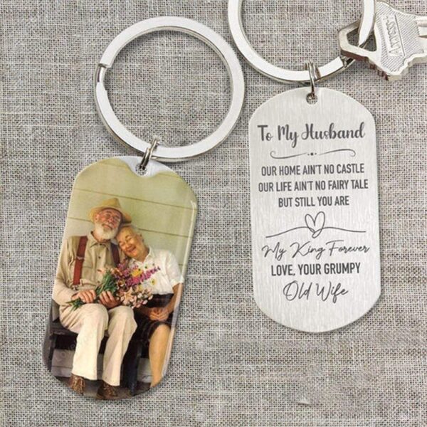 Valentine Keychain, Our Home Aint No Castle Couple Keychain, Valentine Gift For Girlfriend, Wife