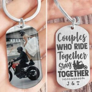 Valentine Keychain, Personalized Couples Who Ride Together…