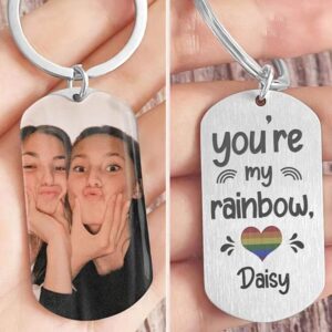 Valentine Keychain, You Are My Rainbow Couple…