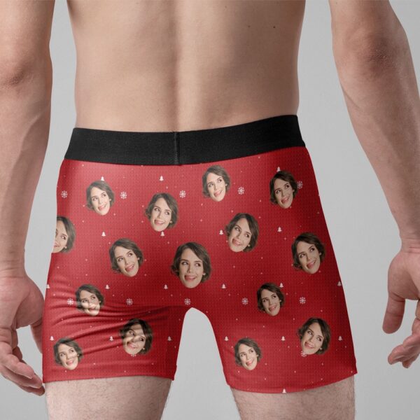 Valentine Men Boxer, Only Wife Can Play With My Balls Personalized Photo Mens Boxer Briefs