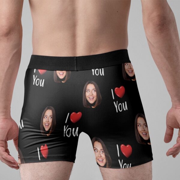 Valentine Men Boxer, Property Of Girlfriends Personalized Photo Mens Boxer Briefs Valentines Day Gifts