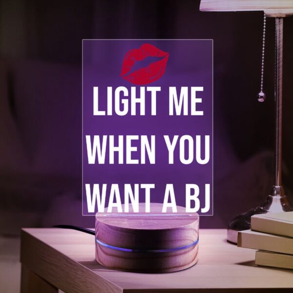 Valentine Night Light, Sexy Lip Night Light Light Me When You Want A Bj Rude Gift Valentine