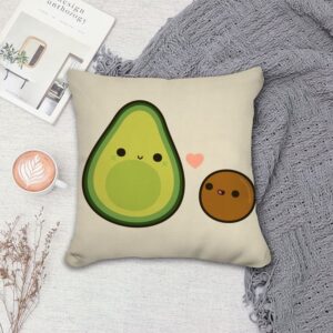 Valentine Pillow, Avocado Couple In Love Avocado…