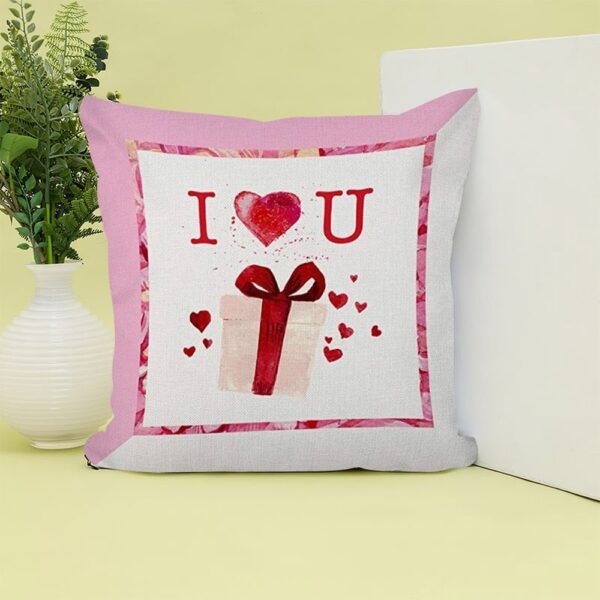 Valentine Pillow, I Love You Valentine Gift Box Pillow Case Happy Valentine’s Day