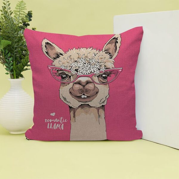 Valentine Pillow, Romantic Llama Happy Valentine’s Day Pillow Case Gift For Llama Lovers