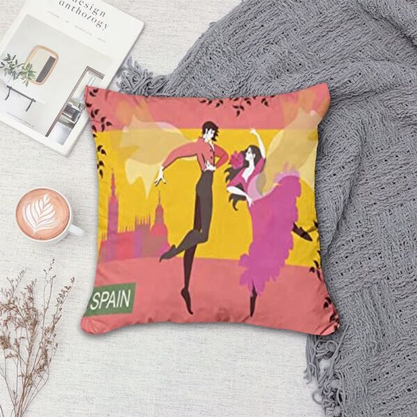 Valentine Pillow, Sweet Couple Dancing Together Palace Background Valentine Gift
