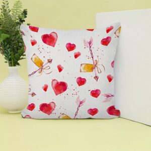 Valentine Pillow, Valentine Heart Arrow Romantic Love…