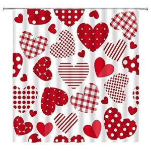 Valentine Shower Curtain, Valentine Hearts Shower Curtains…