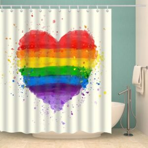 Valentine Shower Curtain, Valentines Day Lgbt Pride…