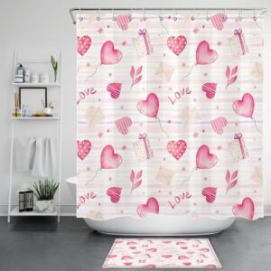 Valentine Shower Curtain, Valentines Love Shower Curtains…