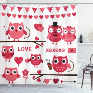 Valentine Shower Curtain, Valentines Xoxo Shower Curtains…