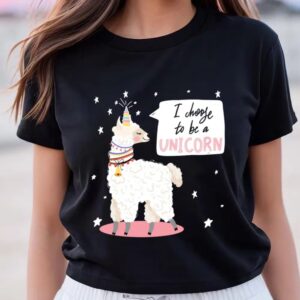 Valentine T-Shirt, Alpaca With Unicorn Horn Valentine…