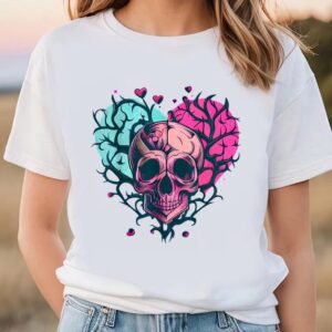 Valentine T Shirt Awesome Skull Vintage Heart Love Valentines Day T Shirt Valentine Day Shirt 1 y30ma9.jpg