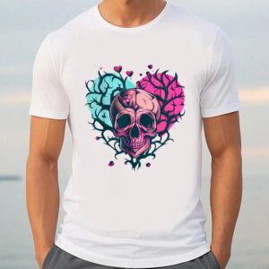 Valentine T Shirt Awesome Skull Vintage Heart Love Valentines Day T Shirt Valentine Day Shirt 3 bu4gdr.jpg