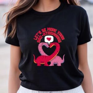 Valentine T-Shirt, Brontosaurus valentines T-Shirt, Valentine Day…