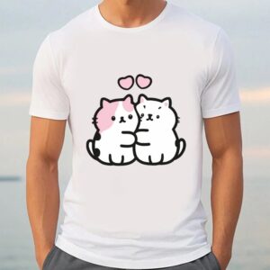 Valentine T Shirt Cute Cartoon Cat Couple Valentine T Shirt Valentine Day Shirt 3 qmvkpl.jpg