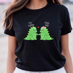 Valentine T-Shirt, Cute Dinosaur Couple, T-Rex Valentine…