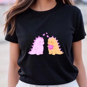 Valentine T-Shirt, Cute Dinosaur Valentine Shirt, Valentine…