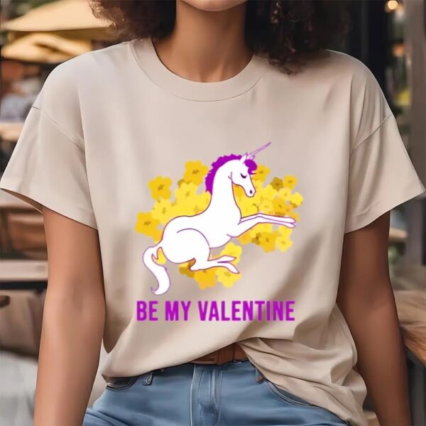 Valentine T-Shirt, Cute Valentine Unicorn Valentine’s Day T-Shirt, Valentine Day Shirt