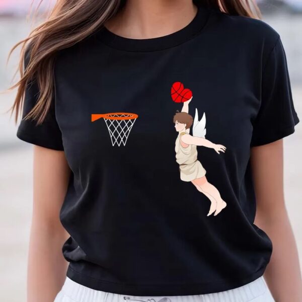 Valentine T-Shirt, Cute Valentines Day Shirt For Basketball Lovers, Valentine Day Shirt