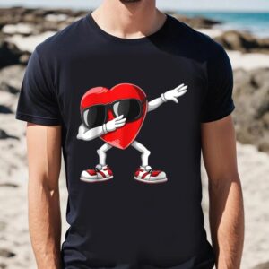 Valentine T Shirt Dabbing Heart Valentine Funny Valentines Day Girls Kids Boys Shirt Valentine Day Shirt 2 s1yozj.jpg