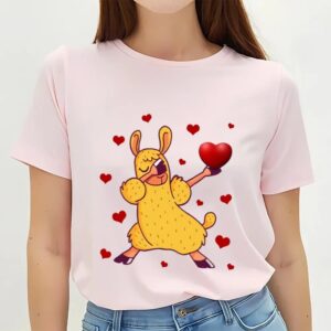 Valentine T Shirt Dabbing Llama Funny Valentine T Shirt Valentine Day Shirt 2 k0lvpf.jpg