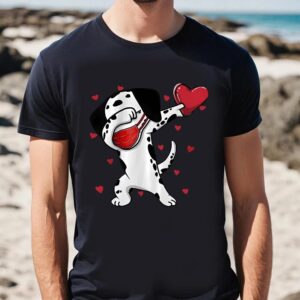 Valentine T Shirt Dalmatian Face Mask Dab Dance Valentine Dog T Shirts Valentine Day Shirt 2 lsmyxh.jpg