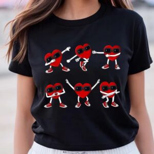 Valentine T-Shirt, Dancing Hearts Dance Valentines Day…