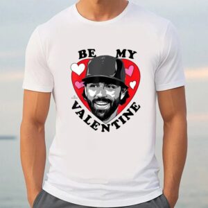 Valentine T Shirt Dansby Swanson Be My Valentine Chicago Baseball MLBPA T Shirt Valentine Day Shirt 3 gsau9b.jpg