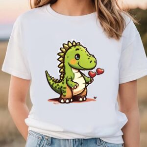 Valentine T-Shirt, Dino In Love Valentine T-Shirt,…