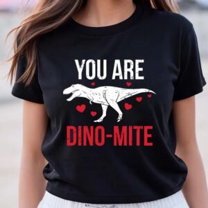 Valentine T-Shirt, Dino Mite Dinosaur Valentine Day…