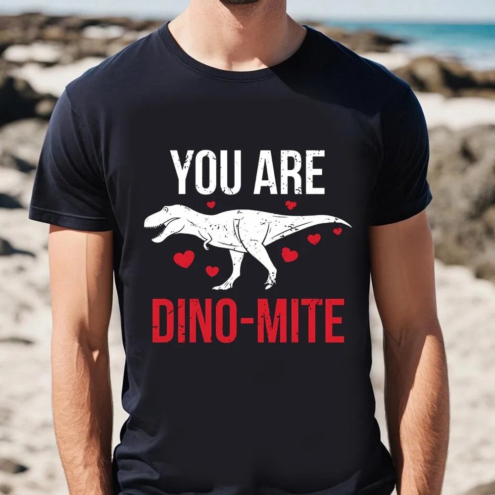 Valentine T-Shirt, Dino Mite Dinosaur Valentine Day Shirt, Valentine Day Shirt
