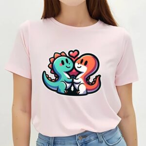 Valentine T Shirt Dinosaur Couple Cartoon Valentine T Shirt Valentine Day Shirt 2 rtpo1v.jpg