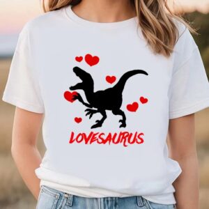 Valentine T-Shirt, Dinosaur Valentine Shirt Funny Valentines…