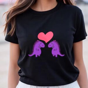 Valentine T-Shirt, Dinosaurs Love Valentine T-Shirt, Valentine…