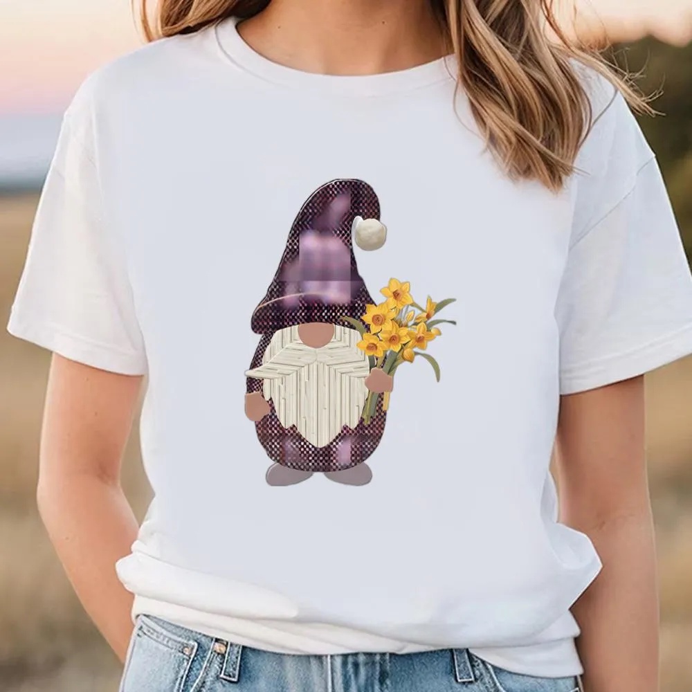 Valentine T-Shirt, Flowering Gnome Valentine T-Shirt, Valentine Day Shirt
