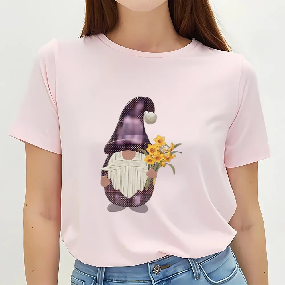 Valentine T-Shirt, Flowering Gnome Valentine T-Shirt, Valentine Day Shirt