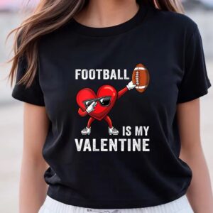 Valentine T-Shirt, Football Lover Heart Dabbing Valentines…