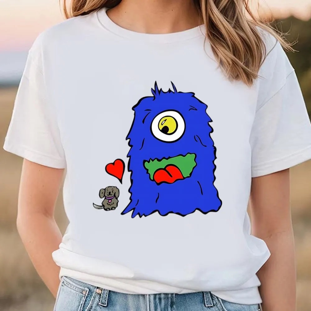 Valentine T-Shirt, Funny Monster Love Puppy And Monster Valentine Shirt, Valentine Day Shirt