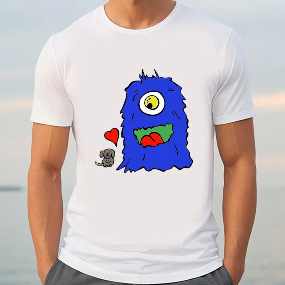 Valentine T-Shirt, Funny Monster Love Puppy And Monster Valentine Shirt, Valentine Day Shirt